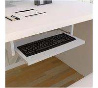 Henor Vassoio Estraibile Porta Tastiera in Legno FSC® 55 x 31 x 9 cm per Tavolo sotto scrivania Grigio