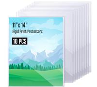 Henoyso Buste protettive in PVC trasparente per poster, 28,9 x 35,5 cm, in plastica rigida, per riviste, foto, carta, poster, stampe (10)