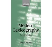 Henri Béjoint Modern Lexicography (Tascabile)