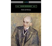Henri Bergson Matter and Memory (Tascabile)