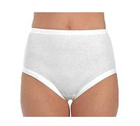 HENRI Culotte Donna Costina e Bordo (6pz) Art. 125-8, Bianco