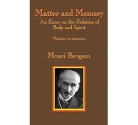 Henri-Louis Bergson Matter and Memory (Copertina rigida)