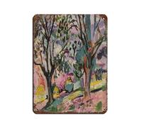 Henri Matisse Olive Trees at Collioure Retro Metallo Targa in Metallo Stile Chic Art Retro Dipinto in Ferro Dipinto per Bar Grotta Caffè Famiglia Garage Poster Decorazione da Parete 30 x 40 cm
