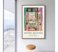 Henri Matisse The Open Window Poster, Matisse Art Print, Matisse Art Exhibition Poster, Matisse Colorful Canvas Painting 50x70cm Senza Cornice