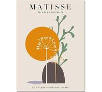 Henri Matisse Wall Art Henri Matisse Pittura su Tela Il Sole e Le Piante Stampe Poster in Stile Moderno per Home Decor Picture 40X50cmx1 Senza Cornice