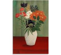 Henri Rousseau Poster Bouquet Di Fiori Pittura Moderna Tela Di Canapa Arte Della Parete Henri Rousseau Stampe Immagini Estetiche Per La Decorazione Domestica 40x60cm Senza Cornice