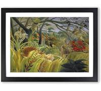 Henri Rousseau Poster Tigre In Una Tempesta Tropicale Pittura Su Tela Arte Moderna Della Parete Henri Rousseau Stampe Per Decorazioni Per La Casa Immagini 40x60cm Senza Cornice
