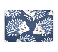 Henri Style Hedgehog Indigo Blue Potty Training Pee Pad morbido assorbente pannolino fasciatoio tappetino delicato sulla pelle per bambini adulti animali domestici, 132,1 cm L x 86,4 cm W sabanas
