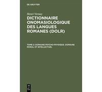 Henri Vernay Dictionnaire onomasiologique des langues romanes (Copertina rigida)