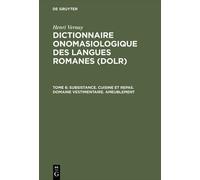 Henri Vernay Dictionnaire onomasiologique des langues romanes (Copertina rigida)