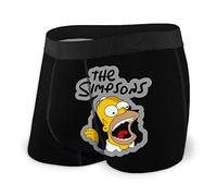 Henrnt Simpson Cartoon - Boxer da uomo slim Nero XXL