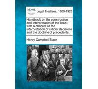 Henry Campbell Handbook on the construction and interpretation of t (Tascabile)
