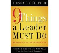 Henry Cloud 9 Things a Leader Must Do (Copertina rigida)
