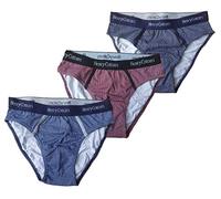 Henry Cotton's Slip Uomo bielastico 3 o 6 Pezzi HC/su/A5 Cotone Intimo Fantasia (3, S)