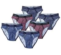 Henry Cotton's Slip Uomo bielastico 3 o 6 Pezzi HC/su/A5 Cotone Intimo Fantasia (6, L)