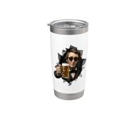Henry David Thoreau Bicchiere termico in acciaio inox doppia parete