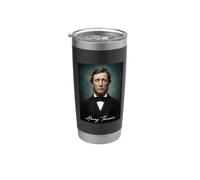 Henry David Thoreau Bicchiere termico in acciaio inox doppia parete