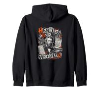 Henry David Thoreau Walden Felpa con Cappuccio