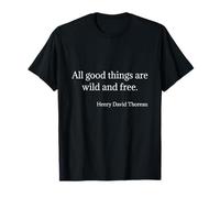 Henry David Thoreau Wild E Preventivo Libero Maglietta