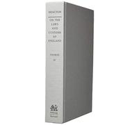 Henry De Bracton Samuel On the Laws and Customs of England, (Copertina rigida)