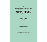 Henry Gannett Geographic Dictionary of New Jersey. U.S. Geological S (Tascabile)