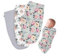 Henry Hunter Baby Swaddle Cocoon Sack | La fascia semplice | Coperta di ricezione in cotone morbido e confortevole per neonati e neonati, 0-3 mesi Peonia | Bouquet | Brughiera chiara