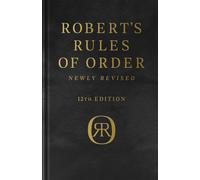 Henry M. III Robert Daniel H. H Robert's Rules of Order Newly (Copertina rigida)
