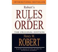 Henry M Robert Robert's Rules of Order (Tascabile)