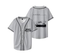 Henry Moodie The Good Old Days Baseball T-Shirt, T-Shirt A Maniche Corte per Adulti Girocollo Unisex Stile Street da Indossare Ogni Giorno in Tutte Le Stagioni Style Smart Cool,Grigio,XXL