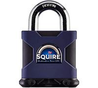 Henry Squire Stronghold - Lucchetto a cilindro a S a 6 pin, in acciaio, 80 mm di lunghezza