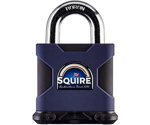 Henry Squire Stronghold - Lucchetto a cilindro a S a 6 pin, in acciaio, 80 mm di lunghezza