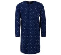 Henry Terre Camicia da notte da uomo, a maniche 1/1, taglia M-3XL, Blu, XL