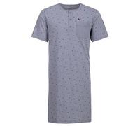 Henry Terre Camicia da notte da uomo, a maniche corte, con croce, tasca sul petto, taglia M-3