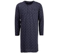 Henry Terre Camicia da notte da uomo a maniche lunghe con colletto alla coreana camicia da notte taglia M-3XL, Antracite, XL