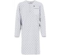 Henry Terre Camicia da notte da uomo, a maniche lunghe, taglia M-3XL, grigio., XXL