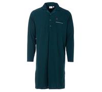 Henry Terre Camicia da notte da uomo Gustav a maniche lunghe, design a tinta unita, colletto camicia, piega addominale, tasca sul petto, taglia M-3XL, verde, 3XL