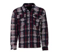 Henry Terre Giacca termica da lavoro da uomo, in pile, a quadretti, taglia M-3XL, beige., L