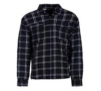 Henry Terre Giacca termica da lavoro da uomo, in pile, a quadretti, taglia M-3XL, blu navy, L