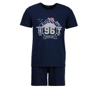 Henry Terre Pigiama da uomo Shorty Colorado 96 Set M-5XL Cotone, blu navy, 4XL