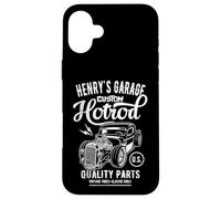 Henry's Hotrod Garage Auto d'epoca Custom Henry Design Custodia per iPhone 16 Plus