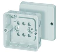 Hensel DE 9320 Scatola Di Giunzione 5 Pz. (4,69 Euro/Pz.) AP IP55 88x88x47mm