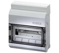 Hensel KV 9112 - Scatola interruttori a 12 moduli linea singola, con anta trasparente