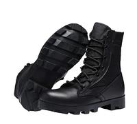 Hensftods Desert Tactical Boots Uomo Scarpe da Combattimento Militari Antiscivolo Traspiranti Scarpe Sportive da Trekking per l'esercito all'aperto Black 10