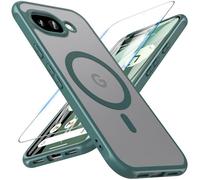 Hensinple Custodia magnetica per Google Pixel 10A con pellicola protettiva, custodia Pixel 10A compatibile con MagSafe e Pixelsnap di grado militare, antiurto, traslucida, opaca, sottile, protettiva