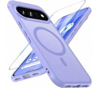 Hensinple Custodia magnetica per Google Pixel 11/11 Pro con pellicola protettiva, compatibile con MagSafe e Pixelsnap di grado militare, antiurto, traslucida, opaca, rigida Pixel 11/11 Pro, viola