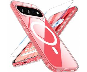 Hensinple Custodia magnetica per Google Pixel 2026 Pro con pellicola protettiva