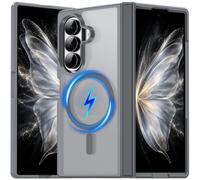 Hensinple Gery - Custodia magnetica per Samsung Galaxy Z Fold 8 Ultra/Z Fold 7, protezione completa della cerniera: compatibile con MagSafe, custodia rigida antiurto traslucida opaca di grado militare