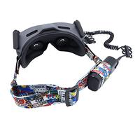 Hensych 29-40cm Regolabile Fascia dei Cinghia per la testa per occhiali FPV V2 Fascia elastica Cinturino fisso Graffiti per Avata Goggles 2 Cinturino per tutti gli occhiali da volo Larghezza 25mm