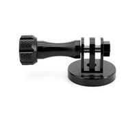 Hensych Adattatore per treppiedi integrato in alluminio CNC con vite lunga in metallo per GoPro Hero Series/Xiaoyi/OSMO Action Cameras ecc,per selfie Stick Sucker Stabilizzatore(nero)