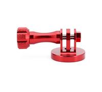 Hensych Adattatore per treppiedi integrato in alluminio CNC con vite lunga in metallo per GoPro Hero Series/Xiaoyi/OSMO Action Cameras ecc,per selfie Stick Sucker Stabilizzatore(rosso)